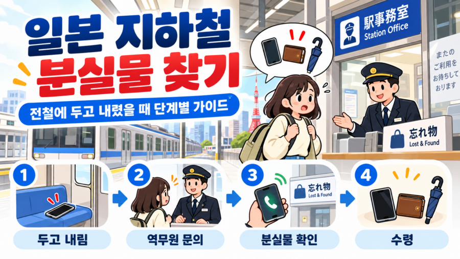 일본 전철에서 물건을 두고 내렸다면? 일본 지하철 분실물 찾는 단계별 완벽 가이드